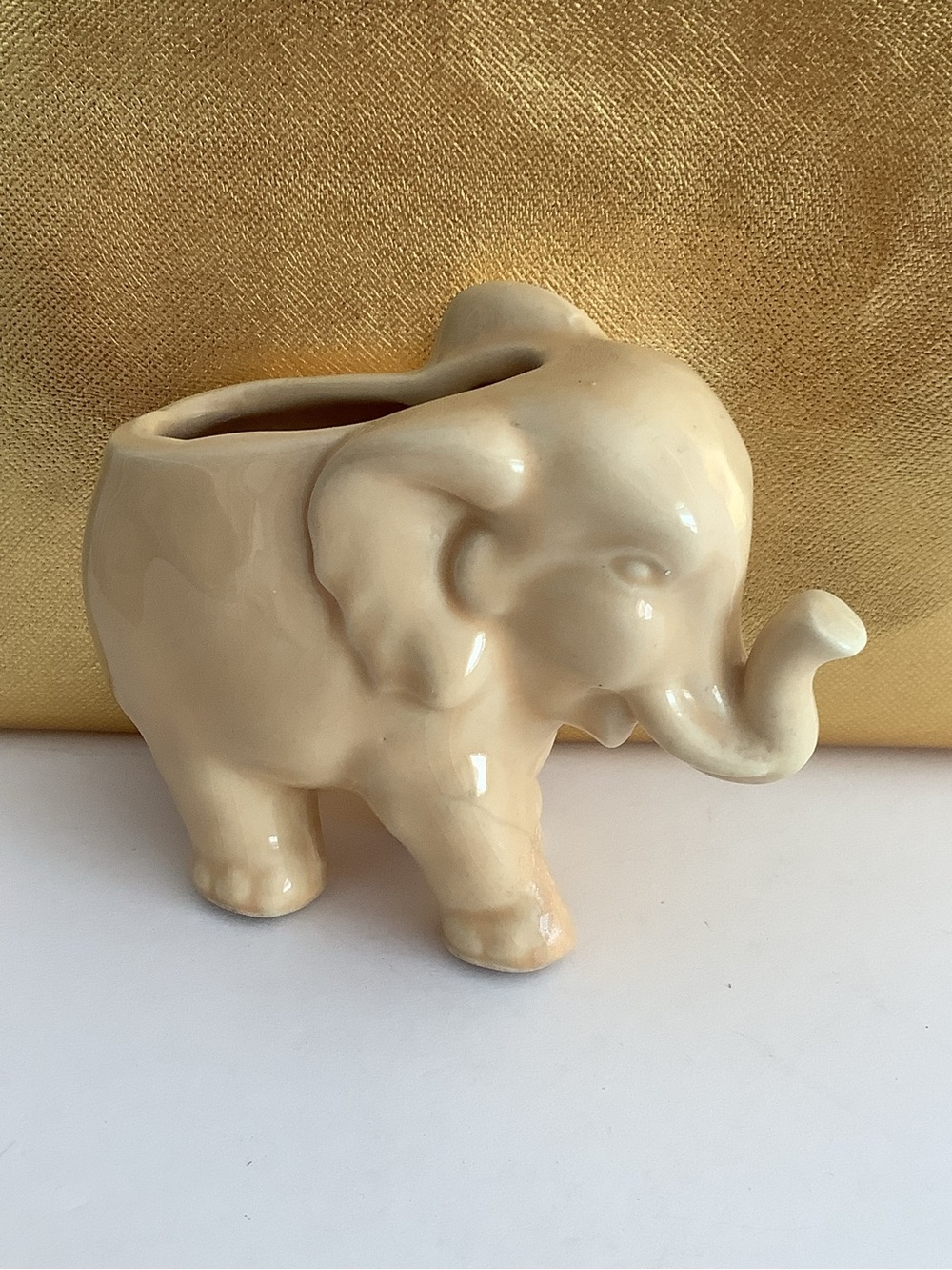 Vintage Shawnee Pottery Elephant Planter
